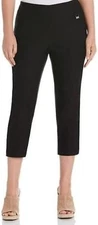 RAFAELLA Women's Black Capri Pants Comfort Stretch NWT Sizes 6 & 8 & 10 & 12