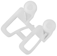 mydeco® Schleuderwagen FüR Gardinenschienen, Weiß, 4 StüCk