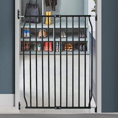Safetots Baby Gate, Eco Screw Fit Tall Gate, Stair Gate Black Range 70cm  140cm UK