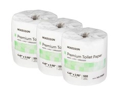 Toilet Tissue Premium White 2ply Standard Size Cored 500 Sheets 4 x 4-1/2 CS/80