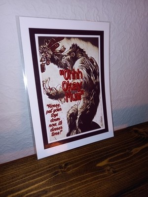 King Kong Art Print Classic Film Art Print Funny Art Print