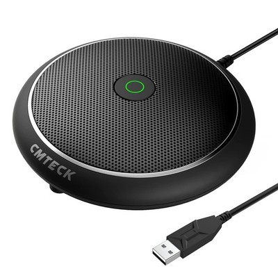 Conference USB Microphone, Computer Desktop Mic with Mute Function, Omnidirec...