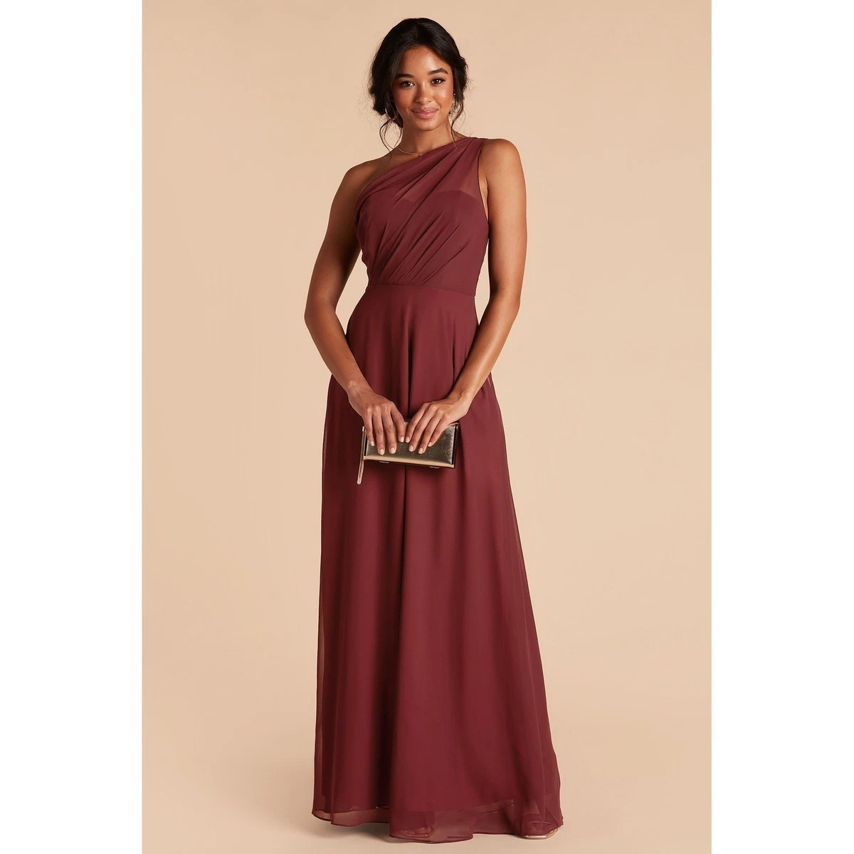 dark red bridesmaid dresses cheap Wine Red Chiffon Short Simple Wedding Party Dress, Dark Red Bridesmaid Dresses 2025