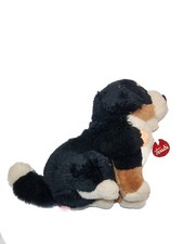 Trudi - Peluche chien Berger Bouvier noir blanc marron 22 cm