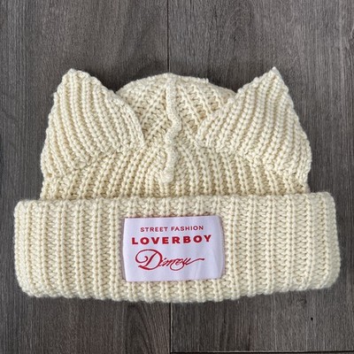 Charles Jeffrey Loverboy Dimour Chunky Cat Ears Beanie Cream