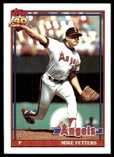 Mike Fetters 1991 Topps #477 Angels MLB READ FREE SHIPPING AutographDen