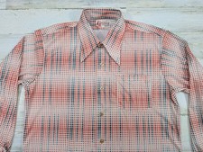 Vintage 60s 70s Gaylord Shirt Mens Large Floral Patterned Disco Rockabilly