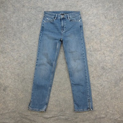 Massimo Dutti Women's 24 Blue Denim Jeans Straight Leg