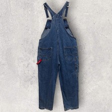 Vtg Polo Jeans Co. Ralph Lauren Denim Jean Carpenter Bib Overalls   90s Y2K   Lg