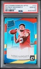 2017 PANINI DONRUSS OPTIC RED/YELLOW #177 PATRICK MAHOMES II ROOKIE RC PSA 10
