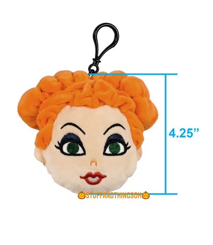 Set di 3 clip peluche Disney Hocus Pocus Sanderson Sisters Mary Sarah Winifred NUOVO - Foto 4 di 12