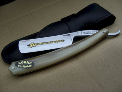 Rasiermesser 5/8'' von Thiers Issard, ''Durandal'' Hornheft, Karbonstahl