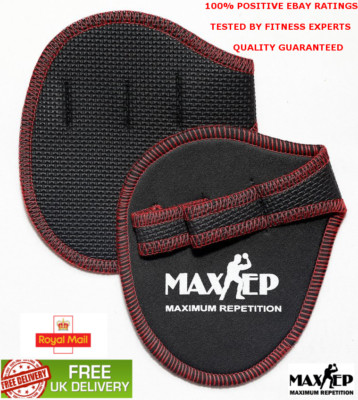 MaxRep Fitness Pads Fitnessstudio Übung Gewichtheben Handschuhe - rot, KAUFEN SIE 2 ERHALTEN SIE 1 GRATIS!