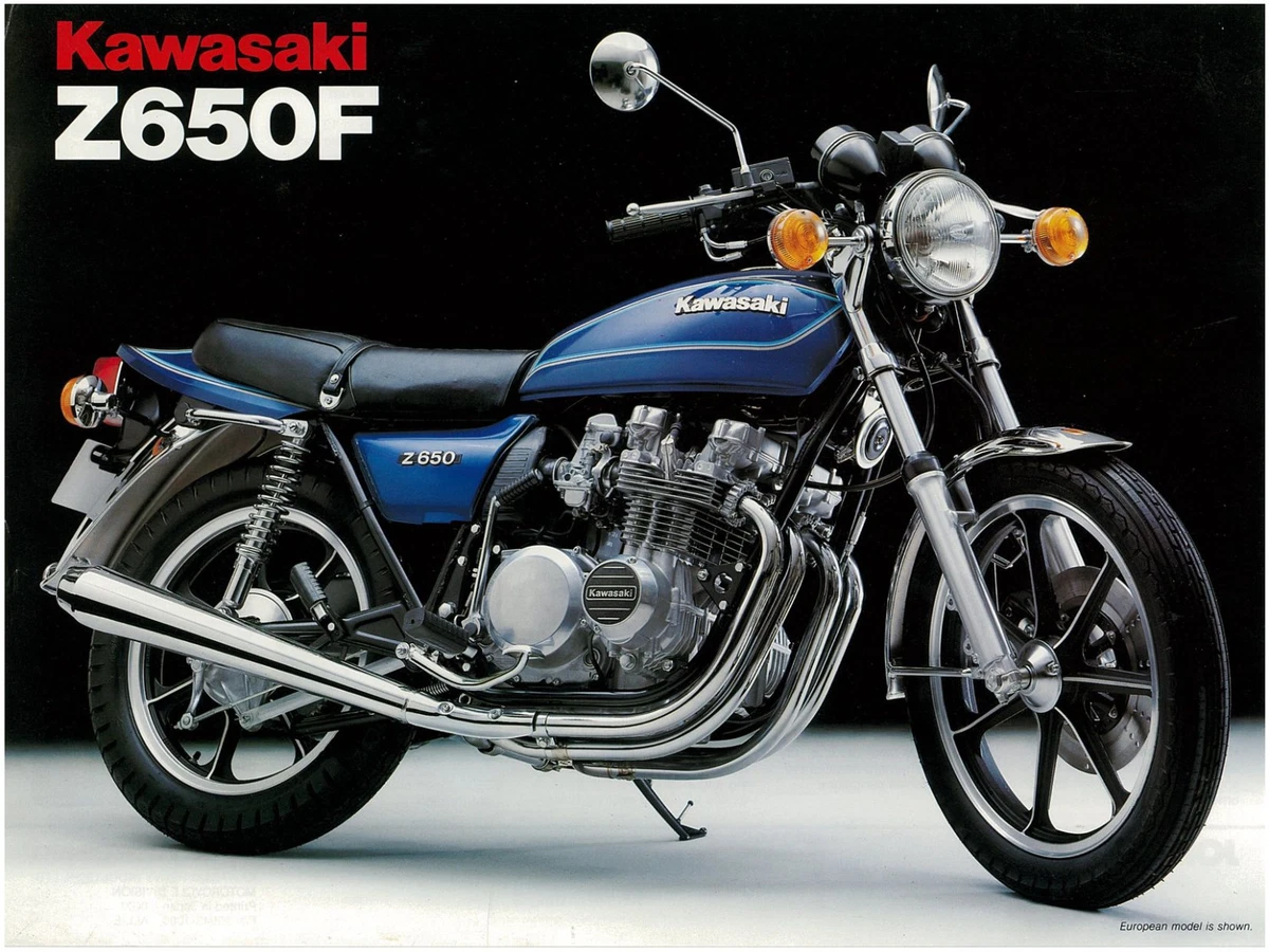 KAWASAKI Brochure Z650F Z650 F1 KZ650 1980 Sales Catalog REPRO eBay