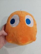 Namco 7” Pac Man Ghost Clyde Orange Stuffed Plush Video Game Bandai Toy Factory