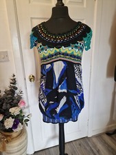 Didier Parakian size 12 colourful top with crochet arm detail