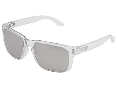 Oakley Holbrook Polarized Sunglasses OO9102-94 Polished Clear/Chrome Iridium - Afbeelding 1 van 1