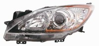 Scheinwerfer Vorderlicht FüR Mazda 3 2009-2013 Schwarze Reflektor Rechts