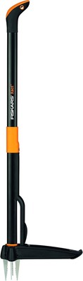 Fiskars Xact Weed Puller, Length 1 m, Stainless Steel HandlePlastic Handle, Bl