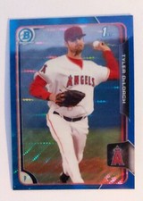 2015 Bowman Chrome 1st Tyler DeLoach Blue Wave Refractor BCP46 Angels Rookie 
