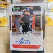 2021 Donruss 1987 Retro #87S-LVG Luis Garcia Autograph