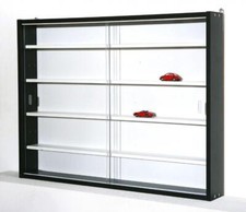 Regal Sammlervitrine Setzkasten Collecty schwarz mit weißer Rückwand