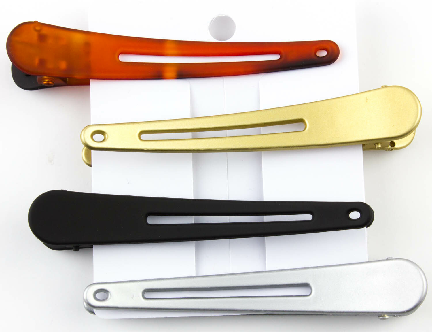 Set of 4 Plain Plastic Small Pelican Beak Clip Styling Accessory