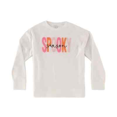 SHIRALEAH SPOOKY SEASON SWEATSHIRT WHITE-NOW ON SALE- SIZE MEDIUM-SO SOFT!!!