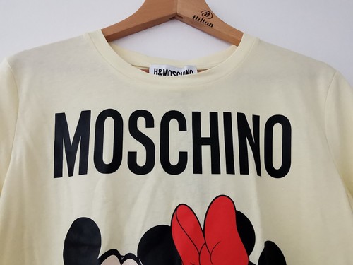 BNWT 2018 H&M x Moschino Disney Mickey & Minnie Print T-Shirt Size Medium * NEW - Picture 7 of 12