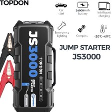 Topdon 3000amp Jump Starter Js3000 Battery Booster 7l Diesel 9l Gas