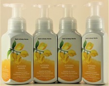 QTY 4 - Bath  Body Works KITCHEN LEMON Gentle Foaming Hand Soap 8.75oz