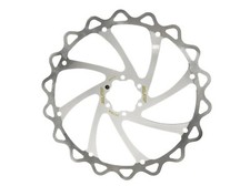 Selcof 203mm Laser Cut Disc Brake Rotor - 6 Bolt - Silver / White