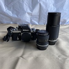 Nikon F2 Photomic F2A SLR Film Camera  Lenses, Case, Film, Filters