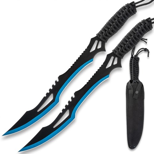 Guardian Twin Machete Set With Sheath | 11” Stainless Steel Blades - Picture 2 of 27
