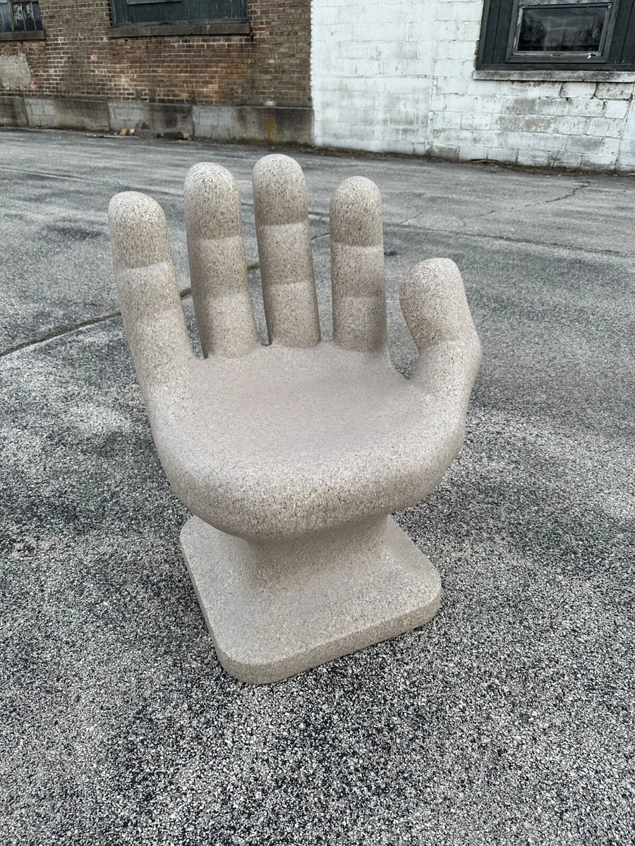 Concrete hand chair new arrivals