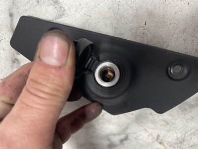 09 Triumph Rocket III 3 Touring left frame cover outlet plug