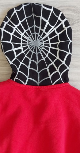 Spiderman Jacke Sweatjacke mit Maske Kostüm Gr. 134 / 140 /146 - Bild 7 von 7