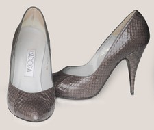 Pumps  Reptil in Grau Stilleto  Vintage Set: ...