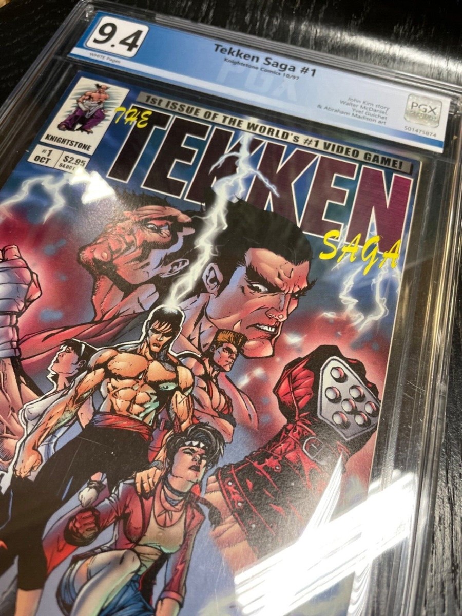 Tekken Saga #1 NM Knightstone comic slab PGX 9.4 rating Fundraiser