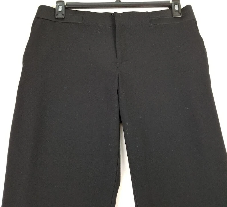 NUEVO Pantalones de Maternidad Duo Para Mujer’s M Medianos Negros Pierna Recta Cremallera Mosca Elastizados Foto 2 de 4