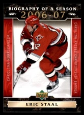 2006-07 Upper Deck Biography of a Season #BOS1 Eric Staal Carolina Hurricanes