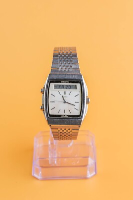 Seiko Silver Ware H557-524A Ana Digi 38x34mm Mens Quartz Watch | eBay
