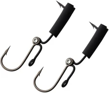 Shomer-Tec Survival Fish Hooks 2-Pk Dual-Action Hooking Non-Reflective USA-Made