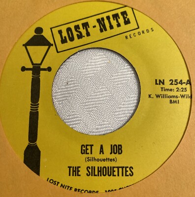 Silhouettes 45 Get a Job / I am Lonely NEW LOST NITE reissue unplayed