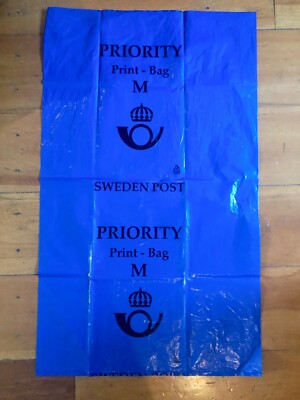 INTERNATIONAL POST OFFICE~SWEDEN POST~MAIL SACK BAG 2000's~PRIORITY 40''H x 24''W