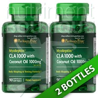 Myoleptin Cla 1000 With Coconut Oil 2x90 Softgels By Puritan's Pride Myoleptin Cla 1000 With Coconut Oil 2x90 Softgels By Puritan's Pride