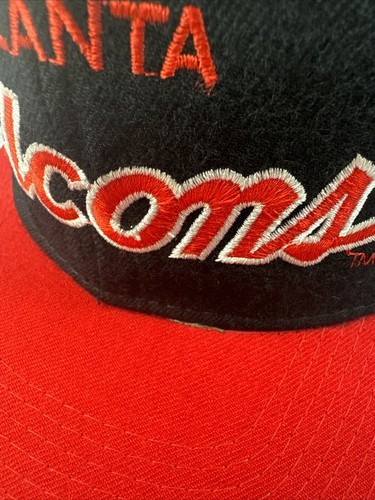 VTG Atlanta Falcons Sports Specialties Hat Cap Size 7 Wool NFL Football Black - Picture 11 of 19