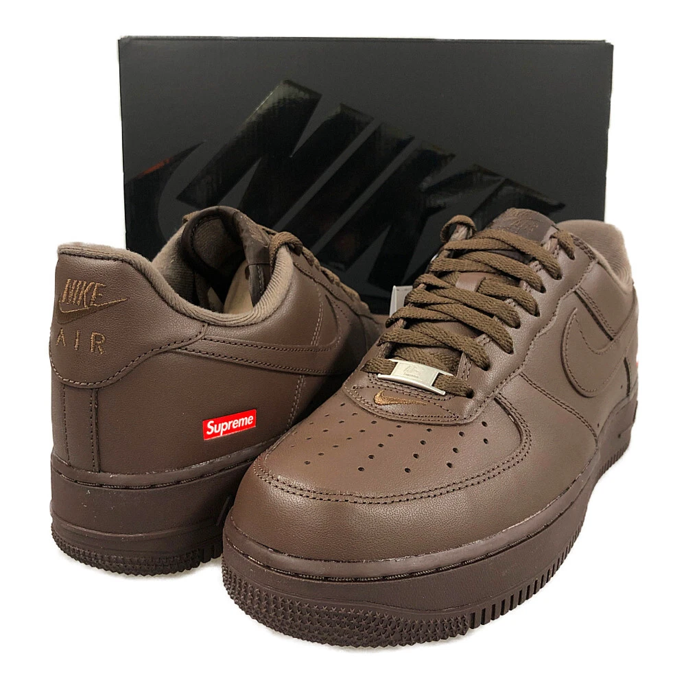 Chaussures SUPREME CU9225 100 AIR FORCE 1 LOW SP marron US9,5 authentiques / 32546