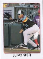 2024 Hickory Crawdads 2nd Quincy Scott Rangers RC Rookie Minor Baseball Card