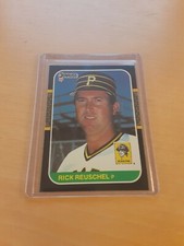 1987 Donruss #188 RICK REUSCHEL Pittsburgh Pirates Baseball Card, SP, RP, (NM)